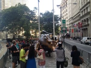 O famoso touro da Wall Street, NYC.