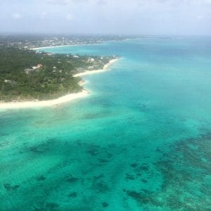 Vista área de Nassau, Bahamas.