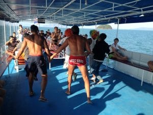 Muita diversão na excursão para James Bond Island.