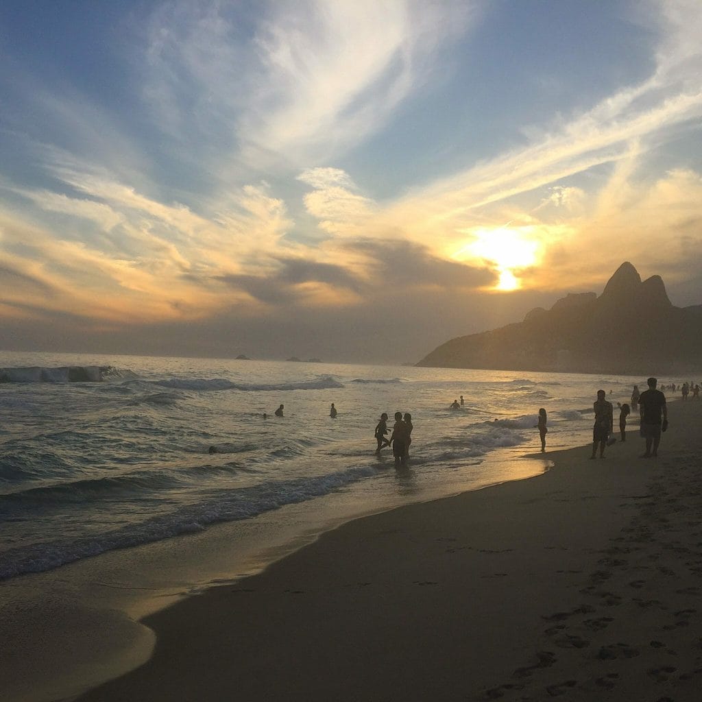 Entardecer em Ipanema, Rio.