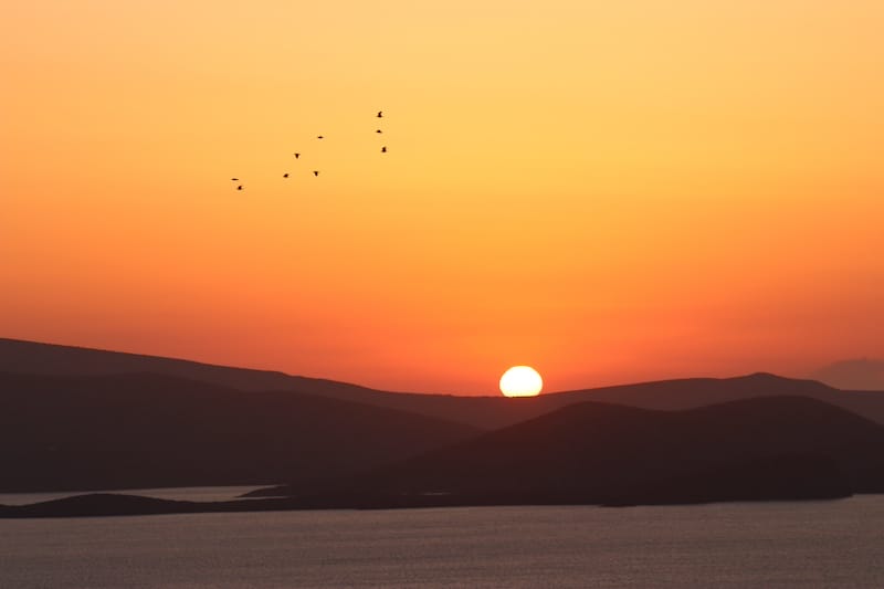 Nascer do sol em Astypalaia- Grécia