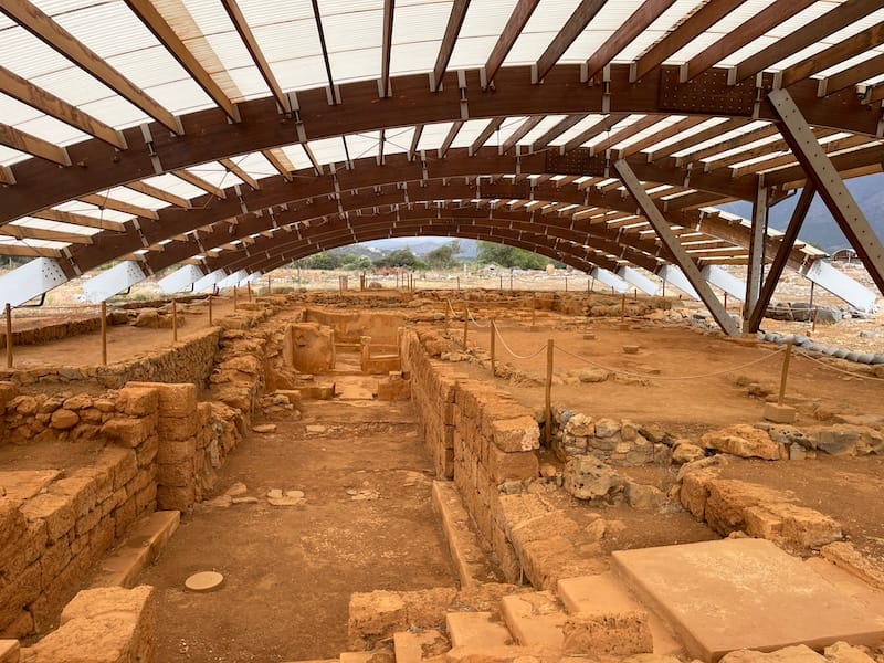 Sítio arqueológico do Palácio de Malia, Creta, Grécia.