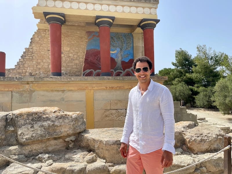 Pericles Rosa at The Palace of Knossos, Crete, Greece