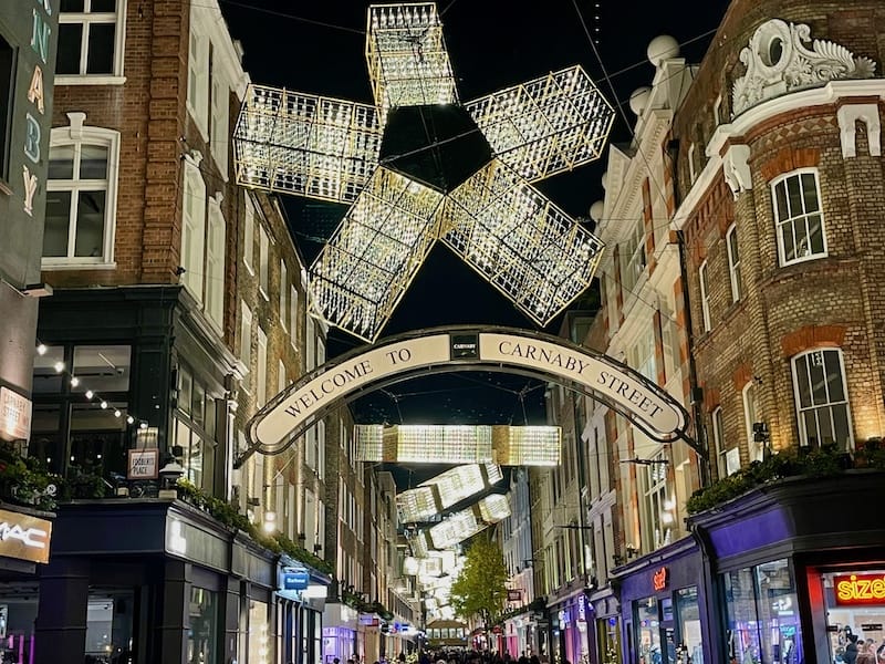 Luzes de Natal da Carnaby Street 2024, Inglaterra, Londres